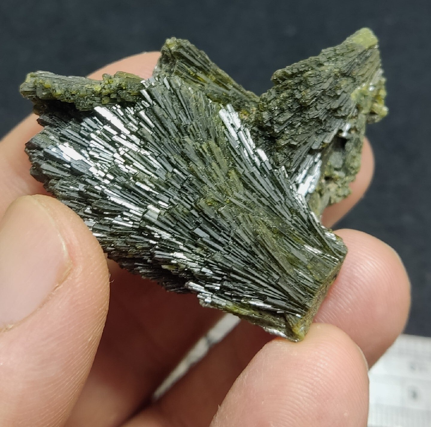 Single natural Epidote Crystal spray formations 39 grams