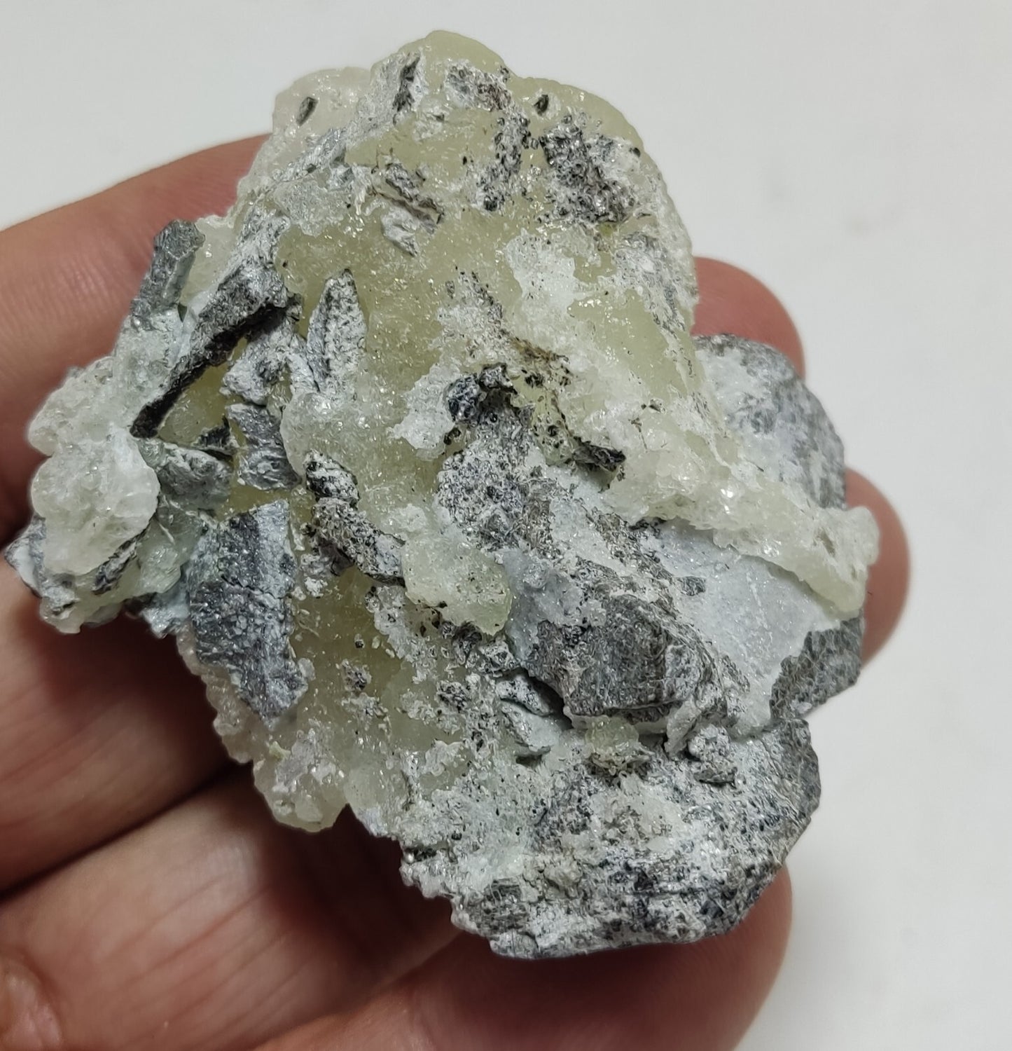 An Aesthetic Natural specimen of brucite with chromite 57 grams