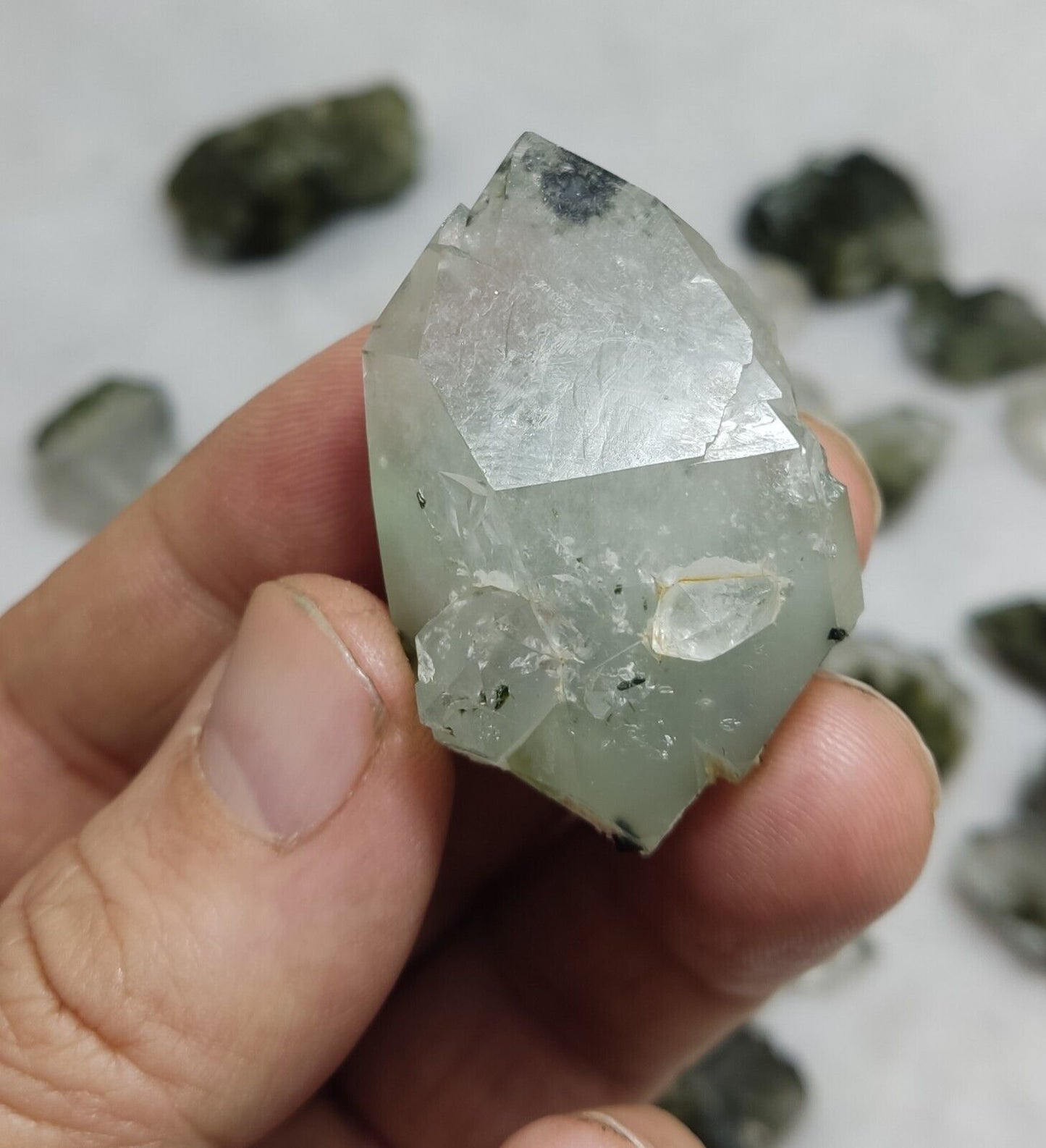 260 grams epidote Quartz crystals