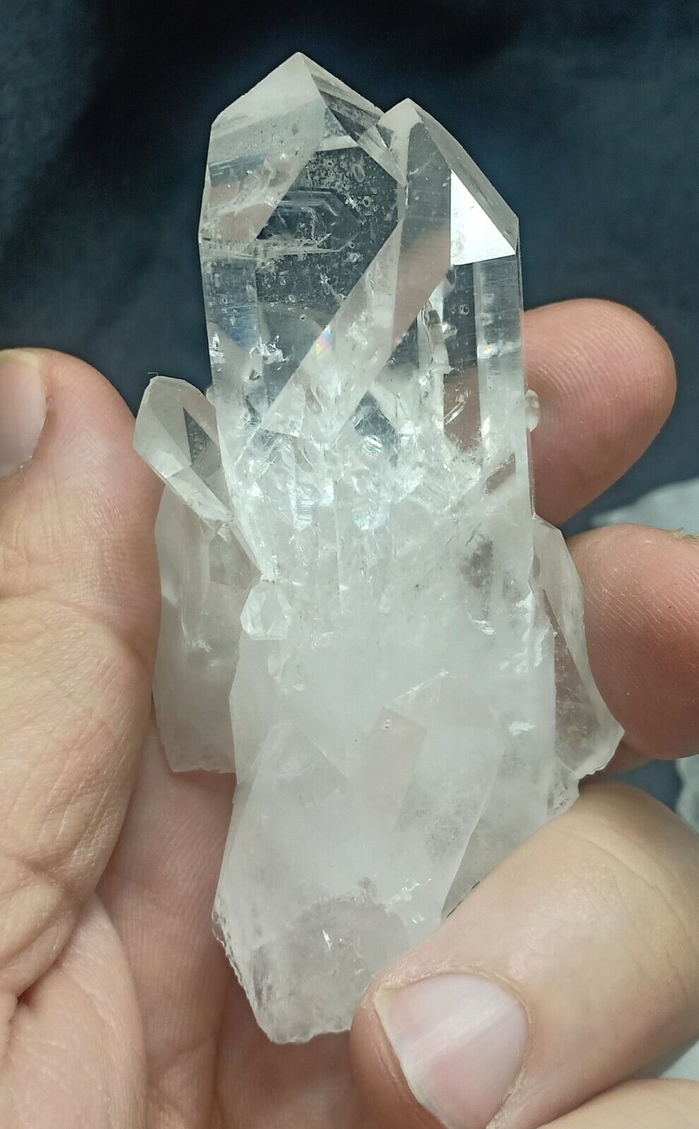 1180 grams clear quartz Crystals 13 pieces lot