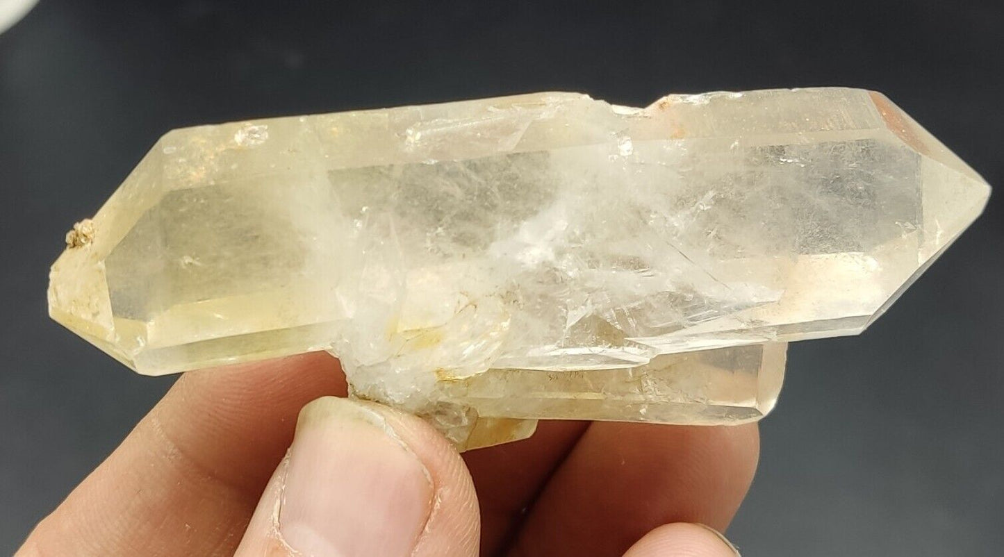 An Aesthetic gemmy double terminated Quartz crystal 68 grams
