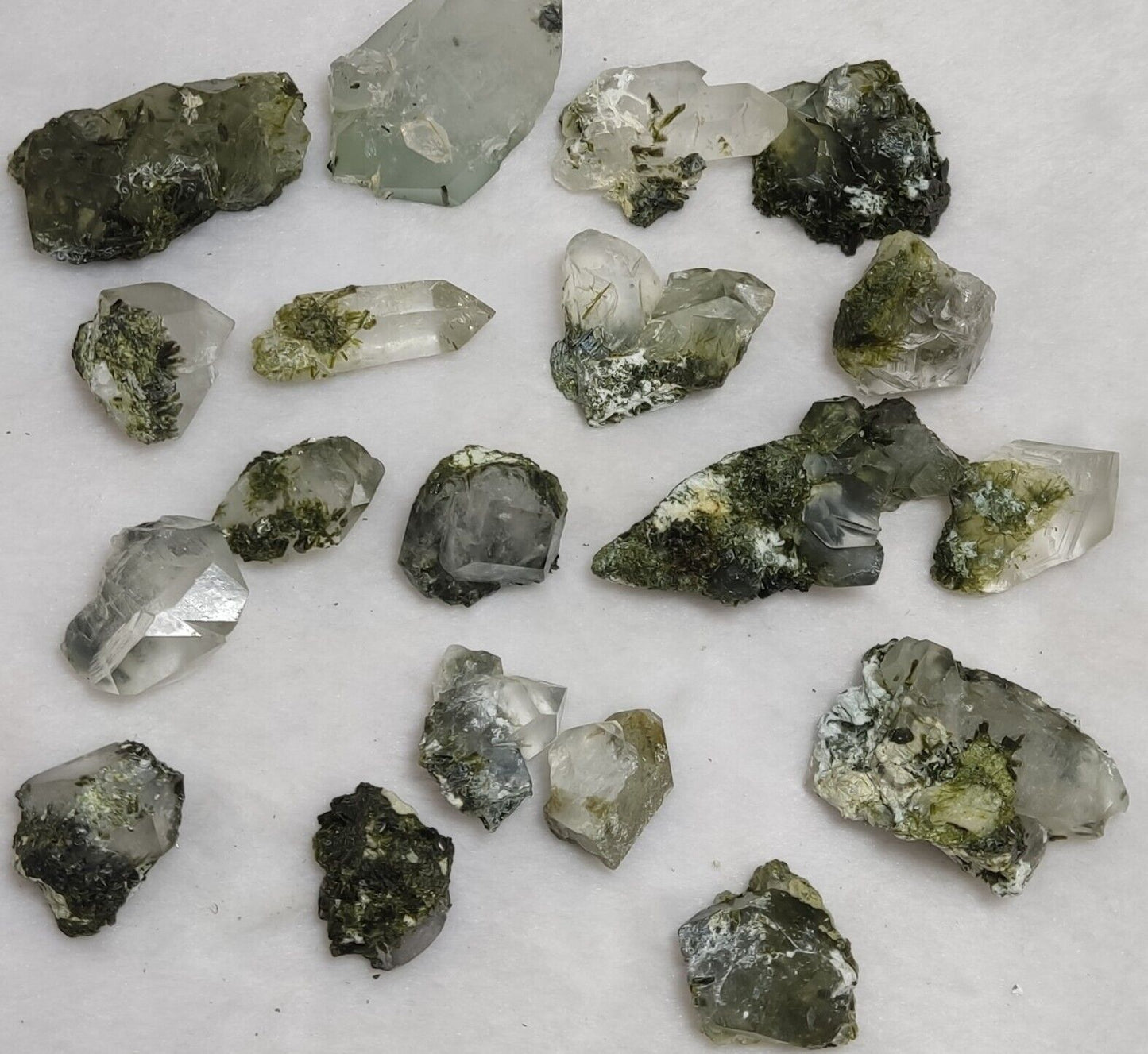 260 grams epidote Quartz crystals