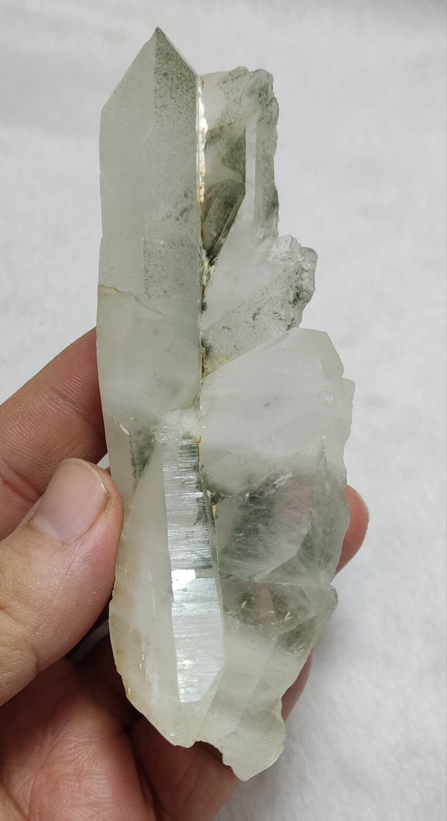 An Aesthetic Natural beautifully terminated Chlorite Quartz specimen 173 grams