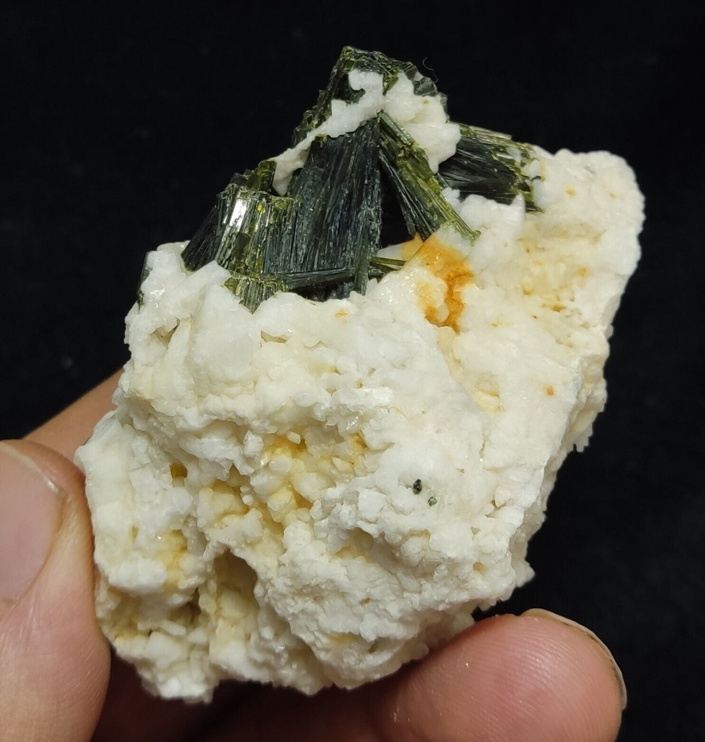 A very Aesthetic Naturally terminated specimen of epidote on matrix 113 grams