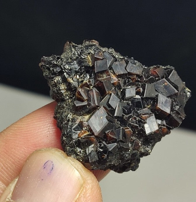 Thumbnail Natural Andradite Garnets Cluster 15 grams