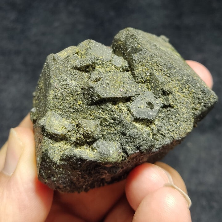 Dark Green Lusterous Epidote Crystal 226 grams