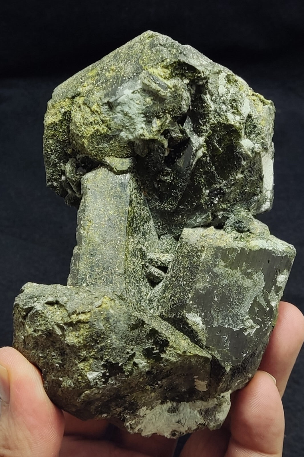 An Aesthetic Natural terminated epidote cluster 957 grams