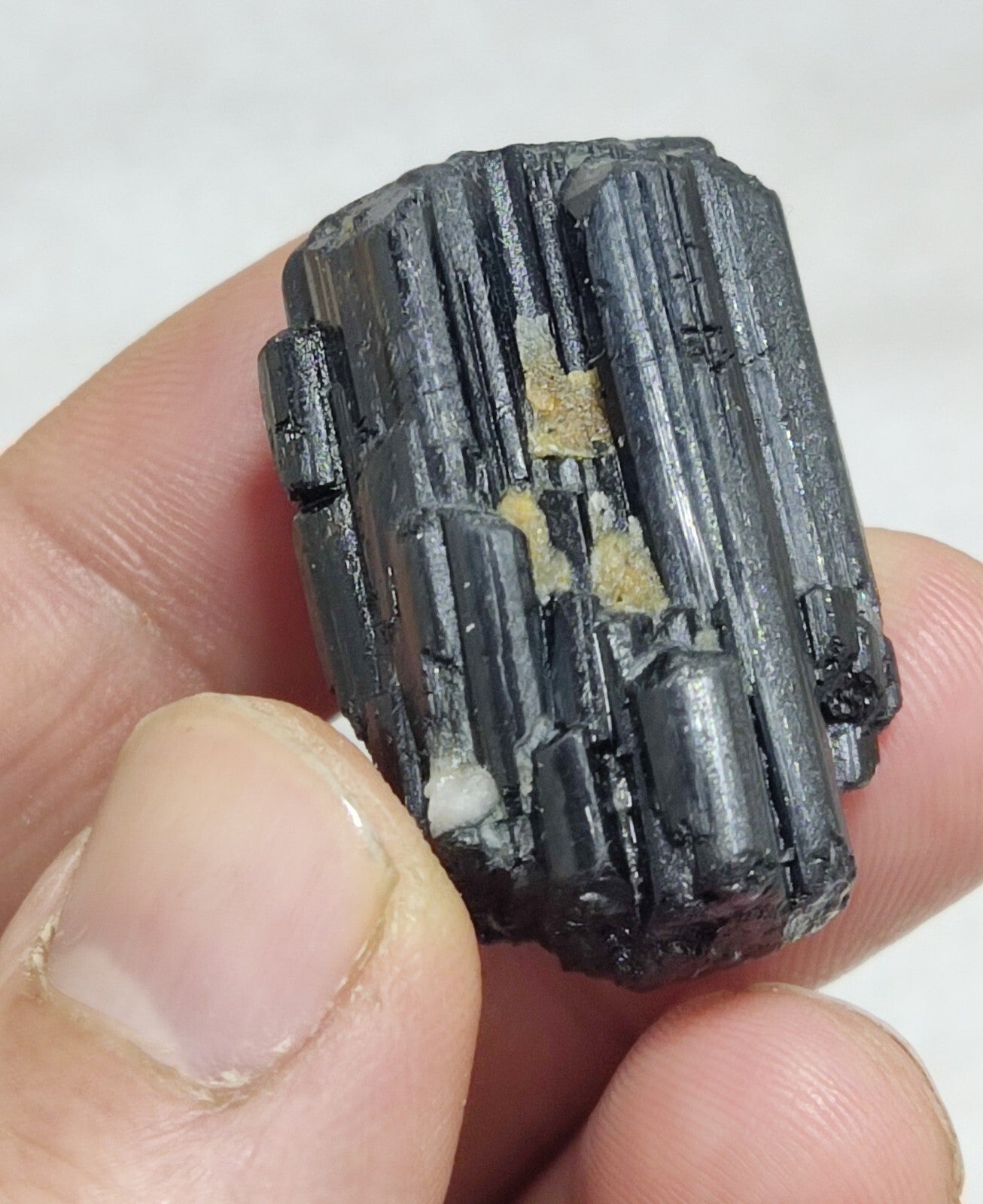 An amazing specimen of terminated black tourmaline 24 grams