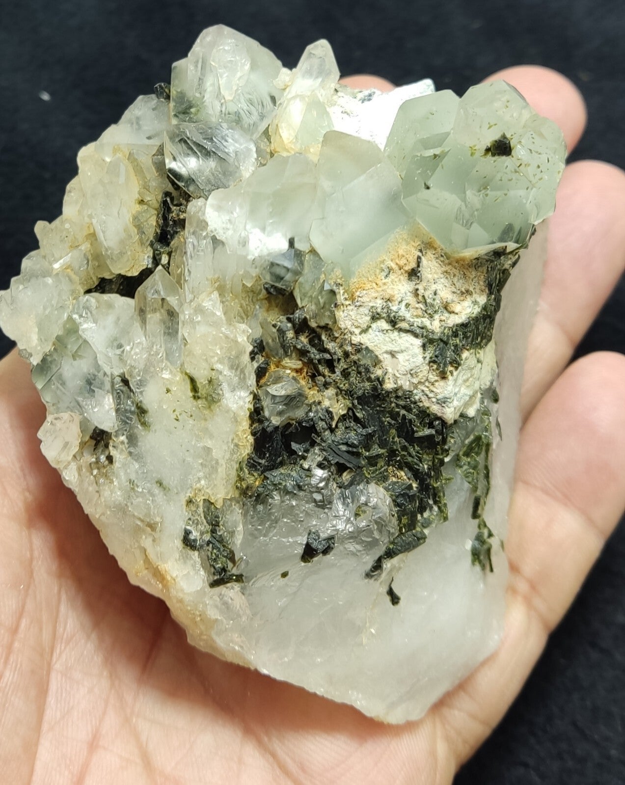 An Aesthetic terminated epidote Quartz specimen 342 grams