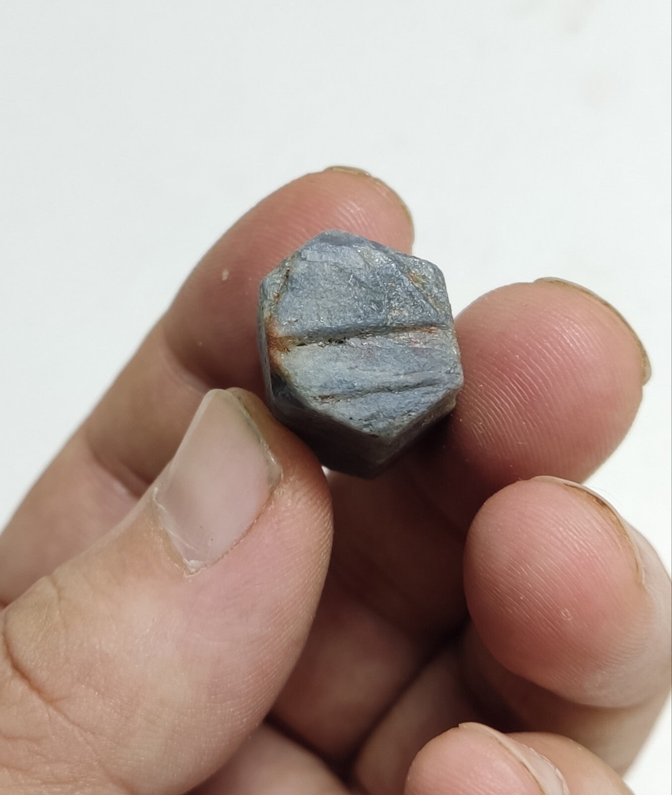 An aesthetic specimen of terminated sapphire crystal 23 grams