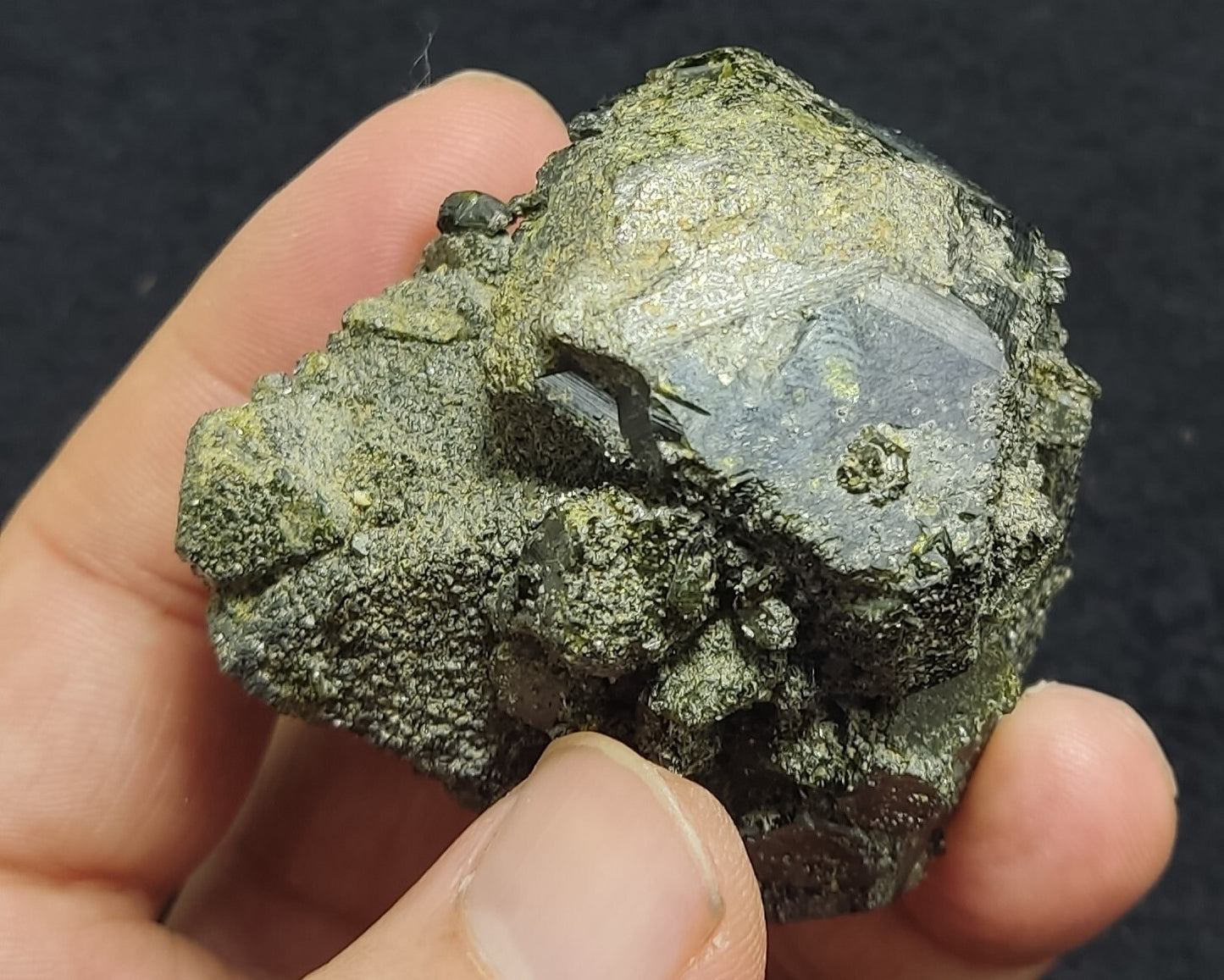 An Aesthetic Natural terminated epidote crystal specimen 224 grams