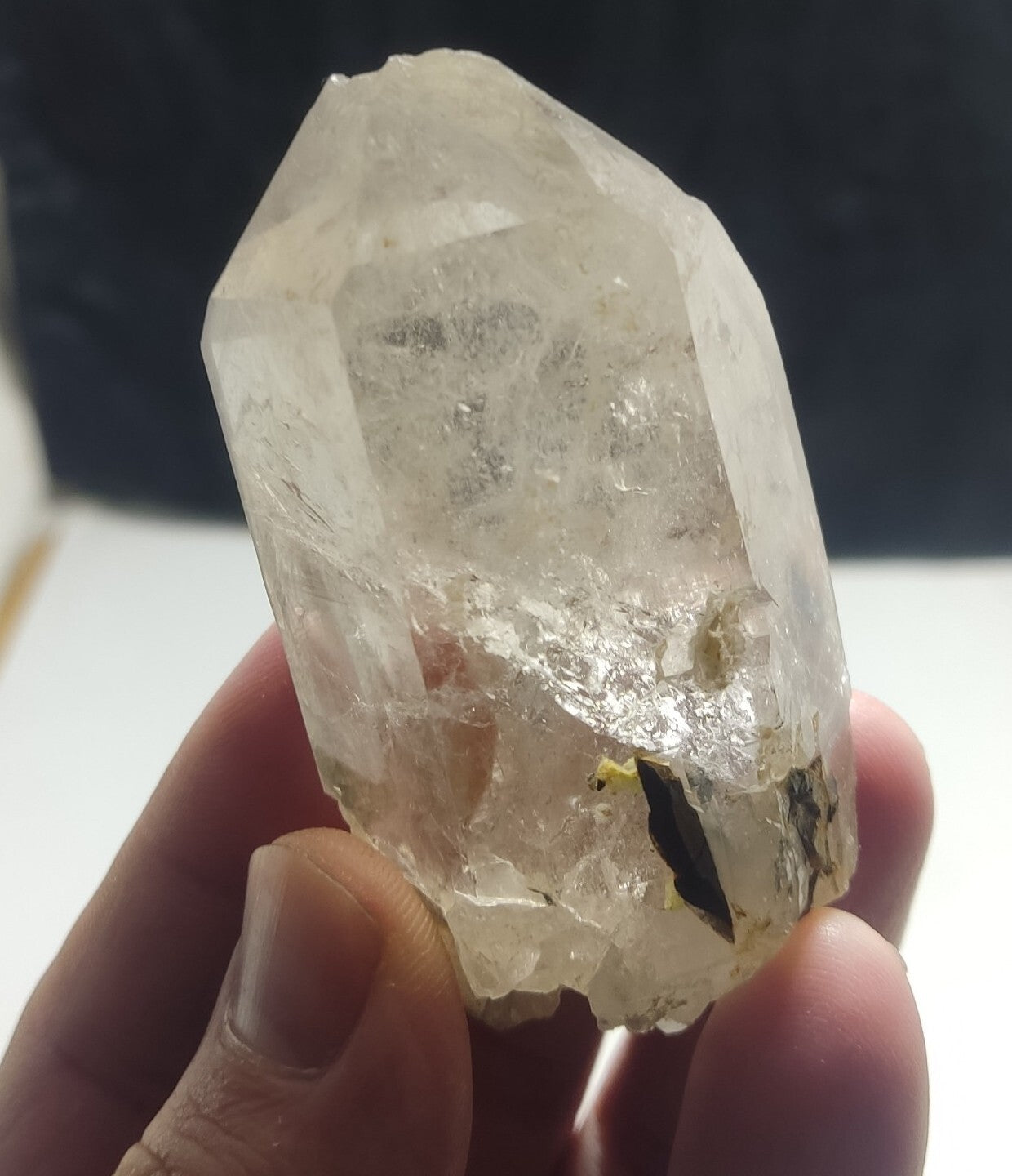 An Aesthetic Naturally terminated specimen of light Smoky Quartz 116 grams