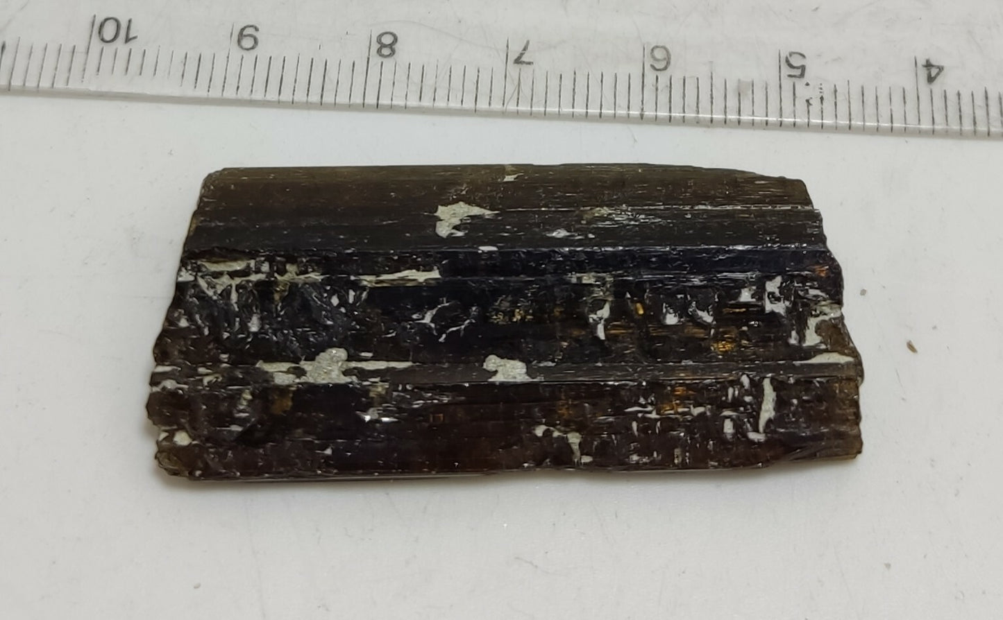 An aesthetic specimen of epidote crystal 12 grams