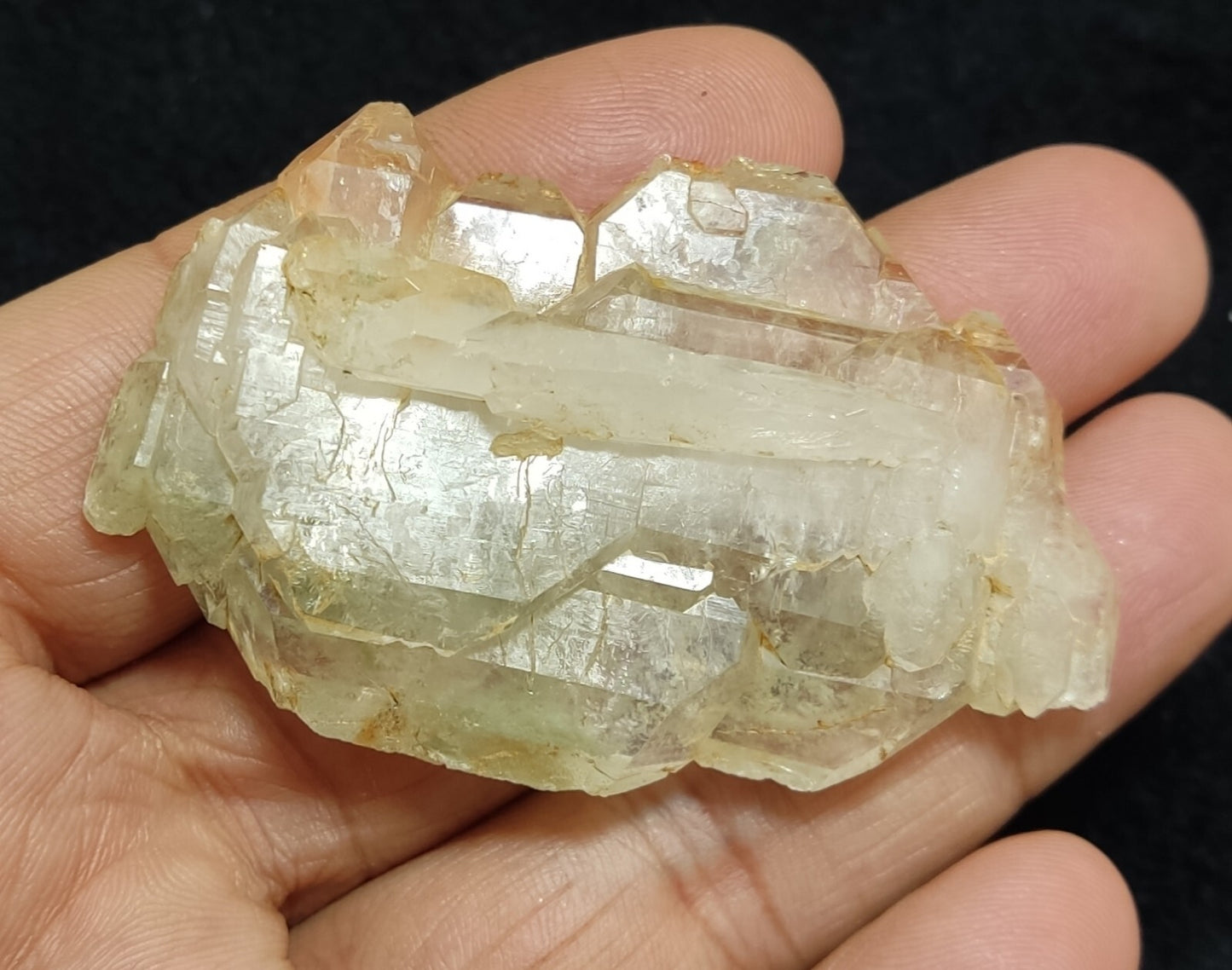 An Aesthetic terminated specimen of Faden Quartz crystal 47 grams