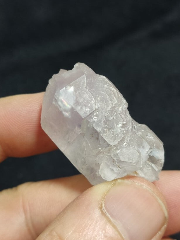 Miniature Etched Natural Transparent Quartz Amethyst Double Terminated 21 grams