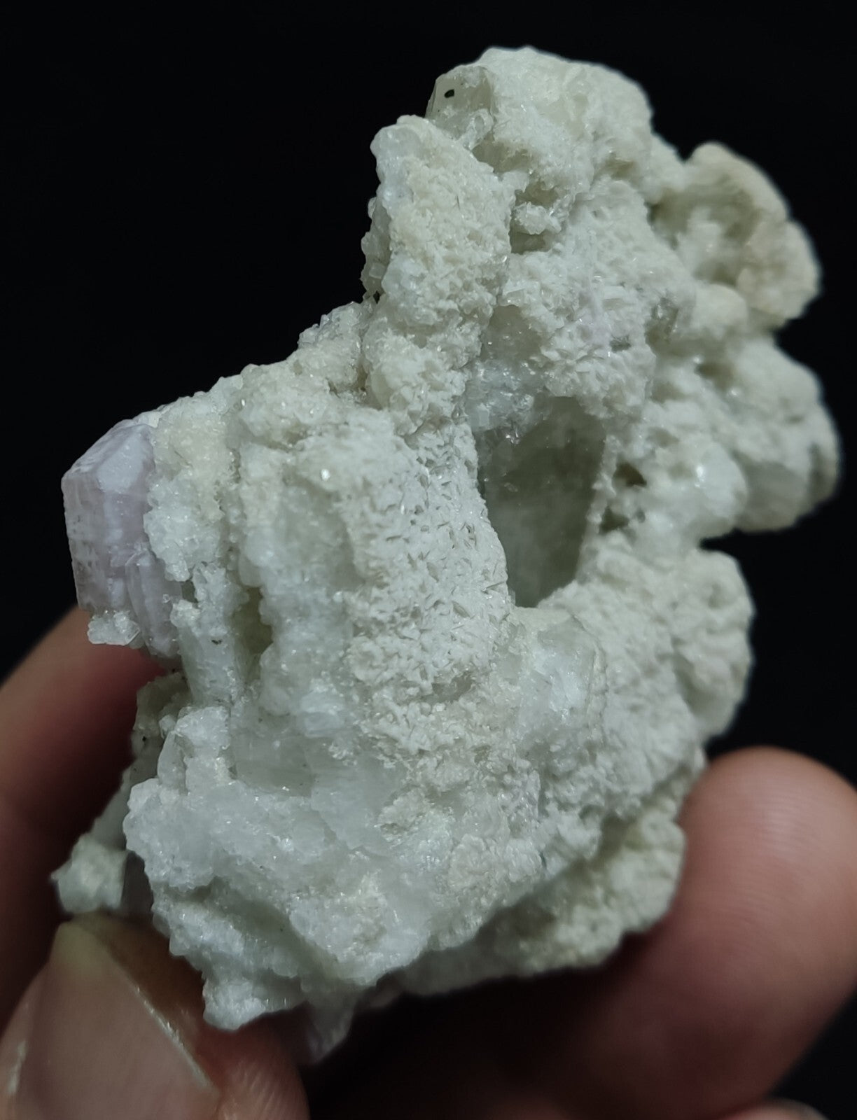 An Aesthetic combo specimen of apatite quartz and albite 69 grams grams