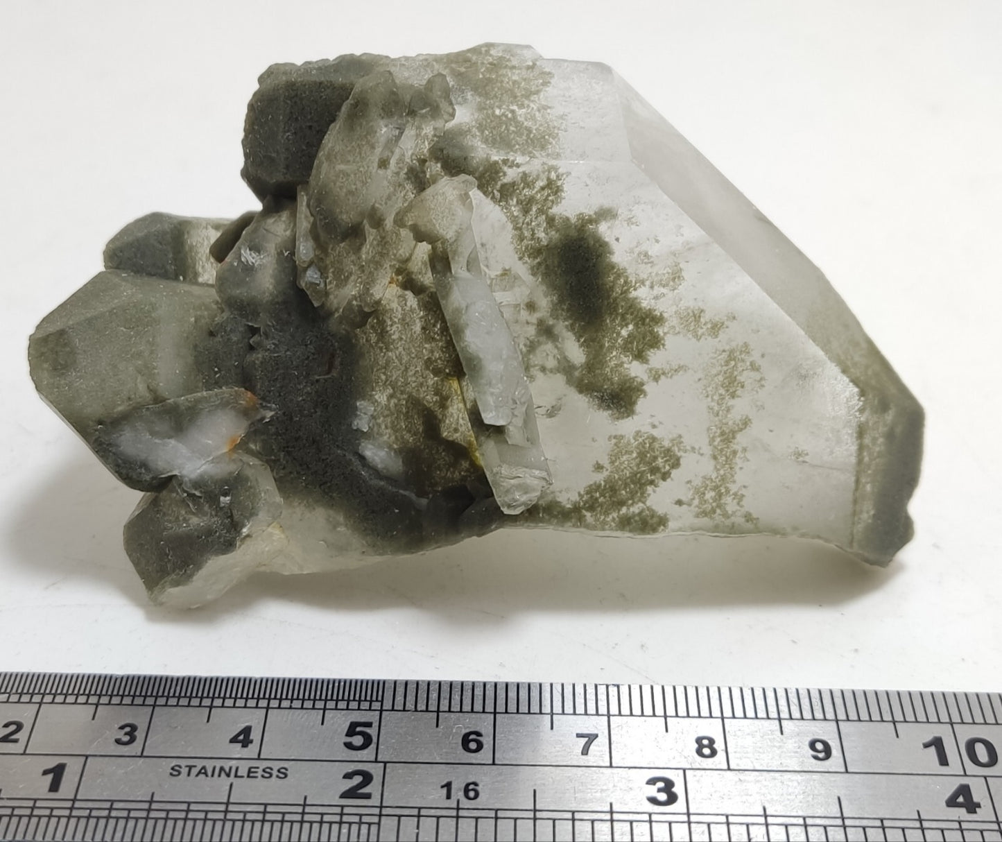 An Aesthetic Natural beautifully terminated Chlorite Quartz crystal 150 grams