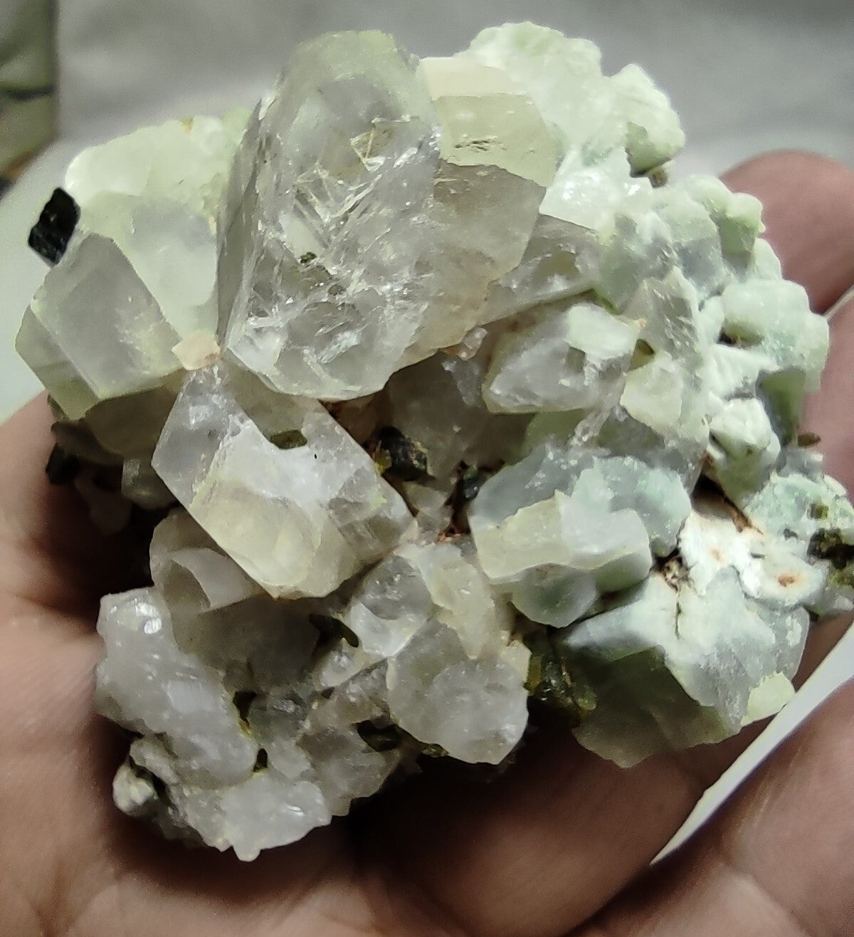 An amazing specimen of Adularia/feldspar with epidote 116 grams