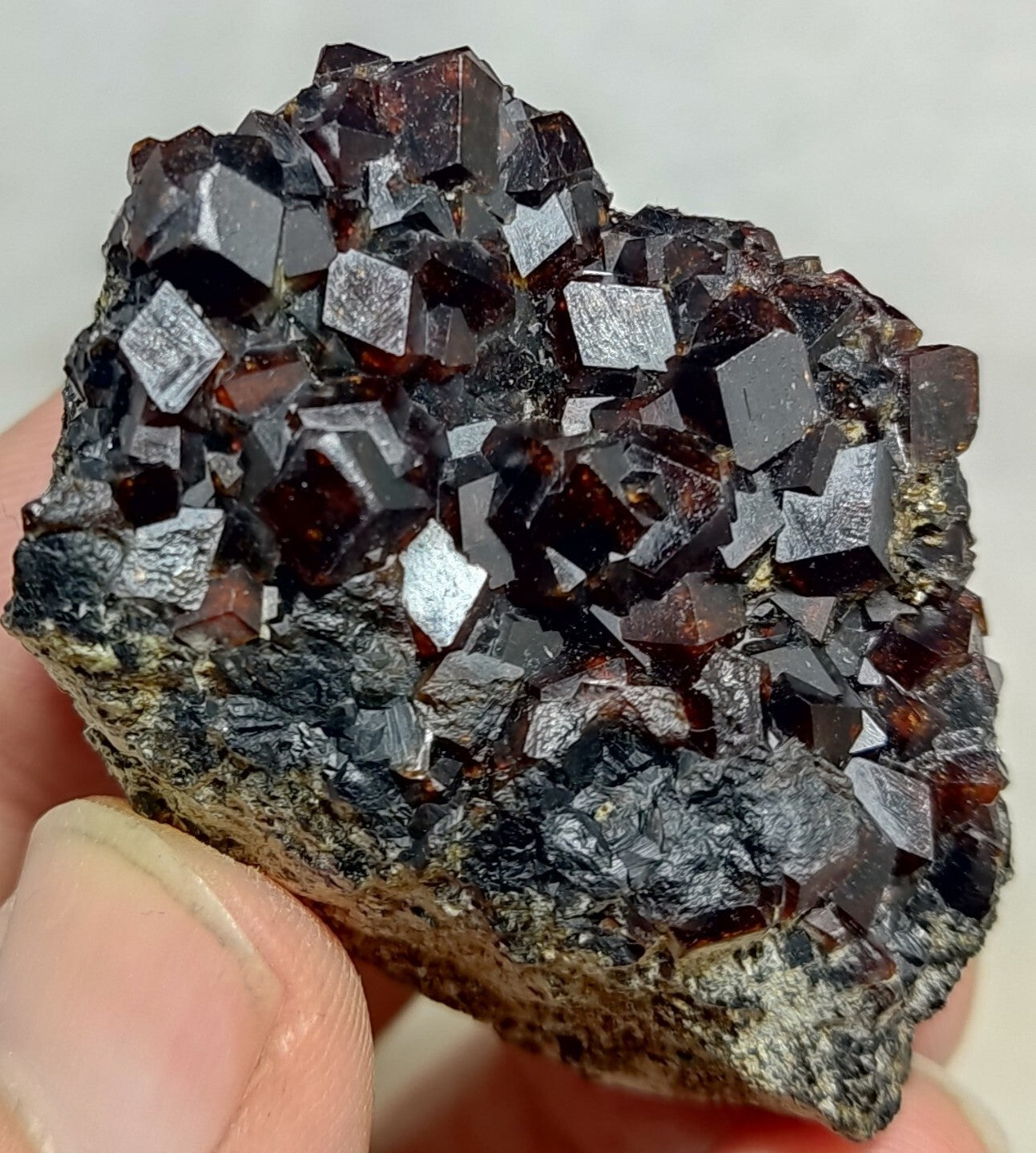 An Aesthetic Andradite Garnets Cluster 77 grams