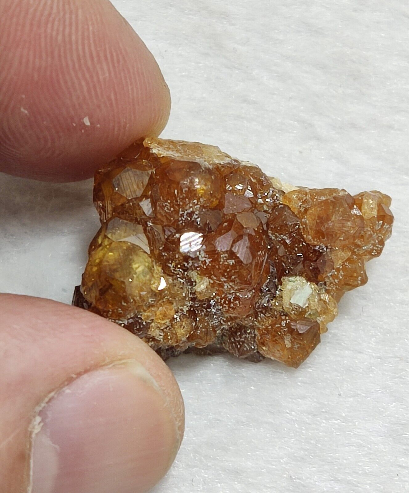 An Aesthetic natural terminated hessonite thumbnail specimen 13 grams