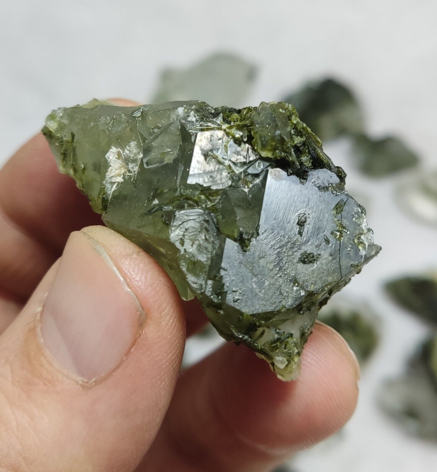 260 grams epidote Quartz crystals