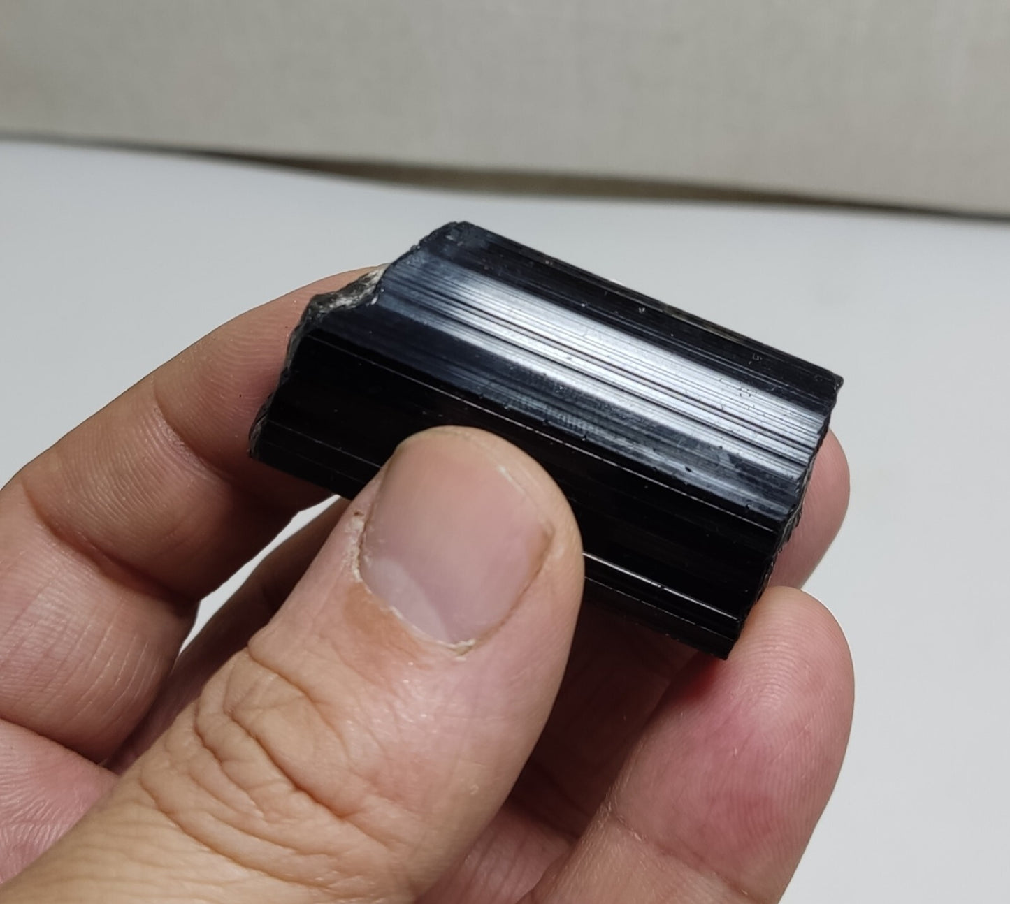 An aesthetic Specimen of black tourmaline crystal 62 grams