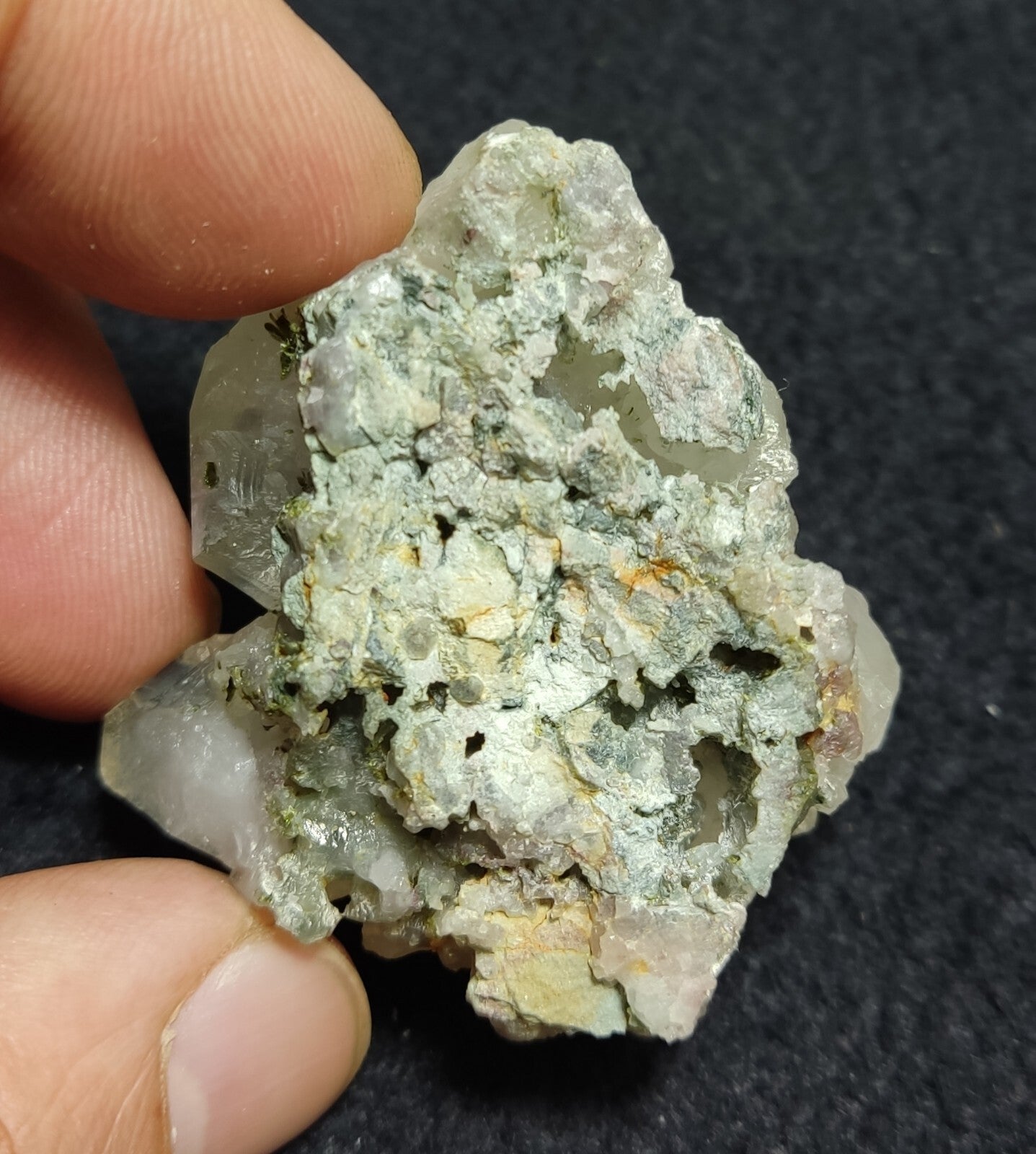 An Aesthetic terminated epidote Quartz specimen 48 grams