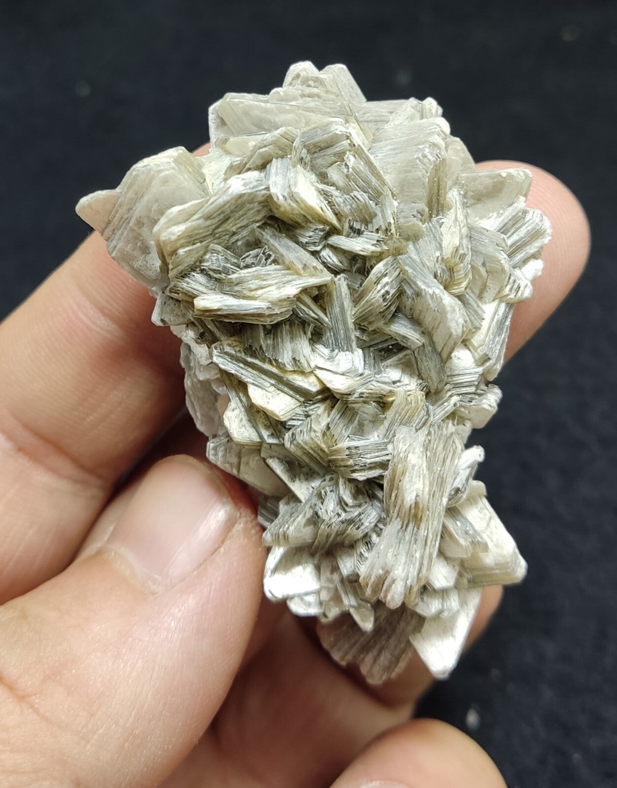 An Aesthetic specimen of muscovite cluster 30 grams