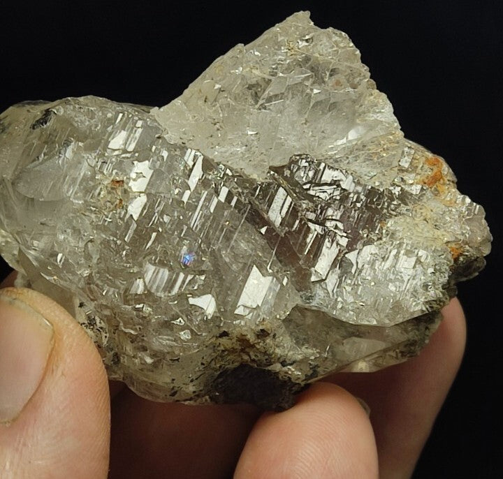 Natural Double terminated Quartz with Rutiles Saginite 99 grams