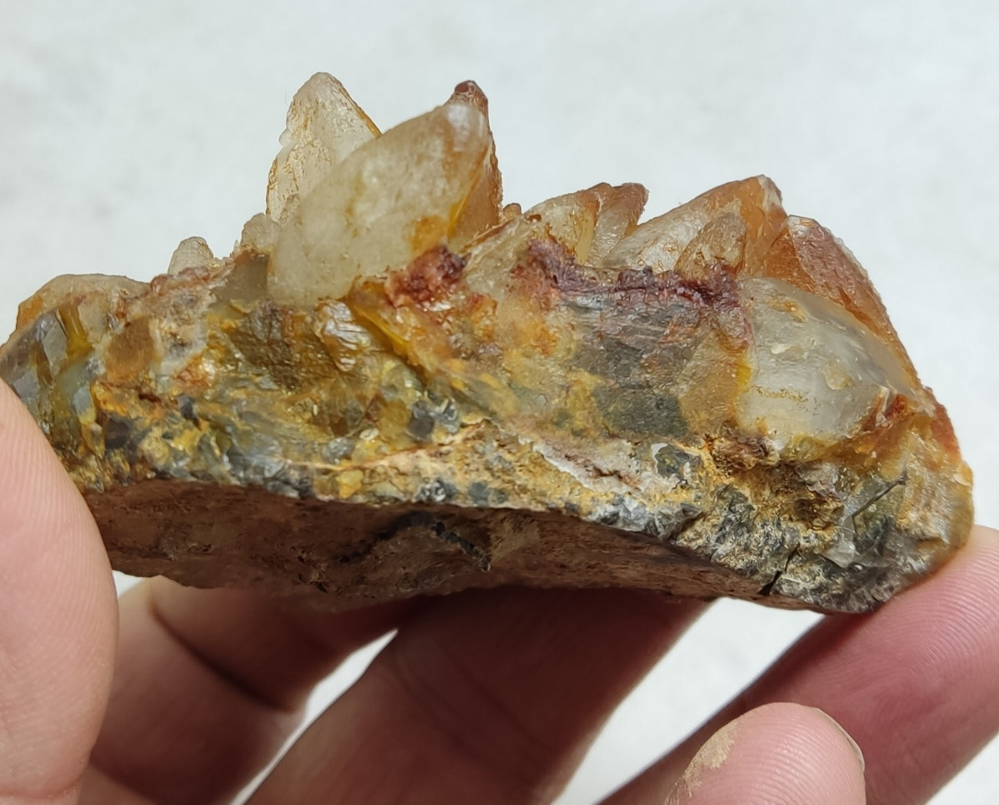 An Aesthetic Naturally terminated specimen of dogtooth calcite 168 grams