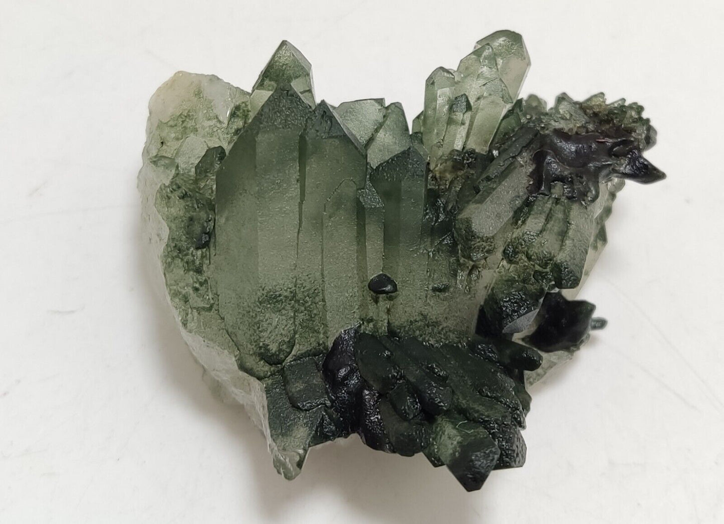 An Aesthetic Natural beautifully terminated Chlorite Quartz cluster 57 grams