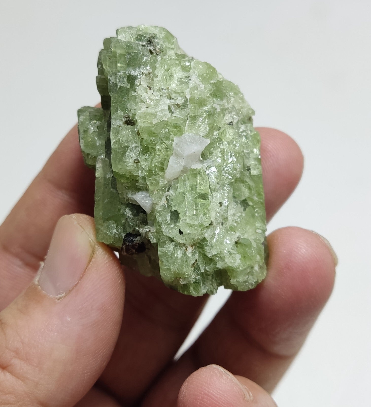 An amazing specimen of diopside crystal 71 grams