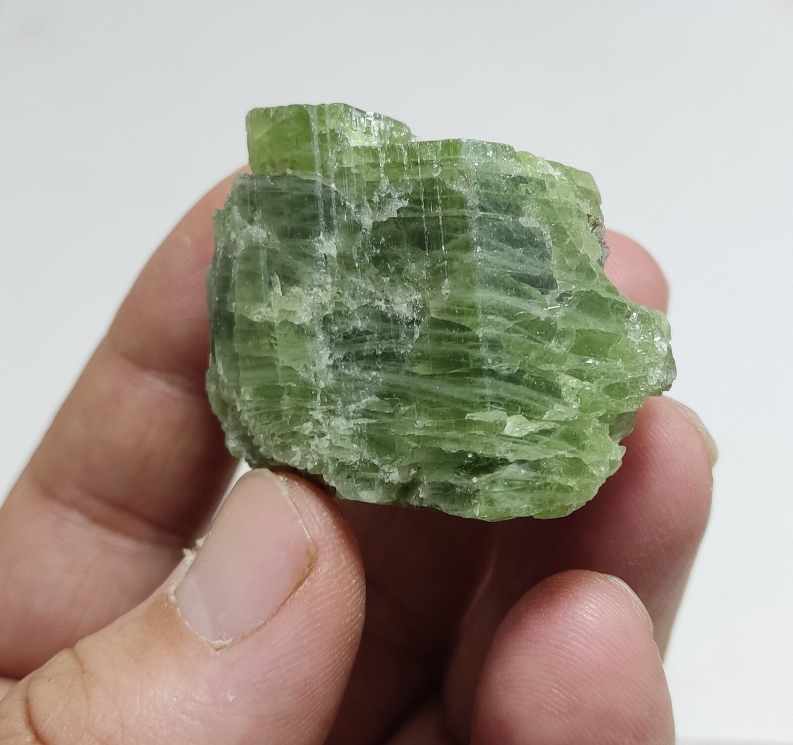 An amazing specimen of diopside crystal 71 grams