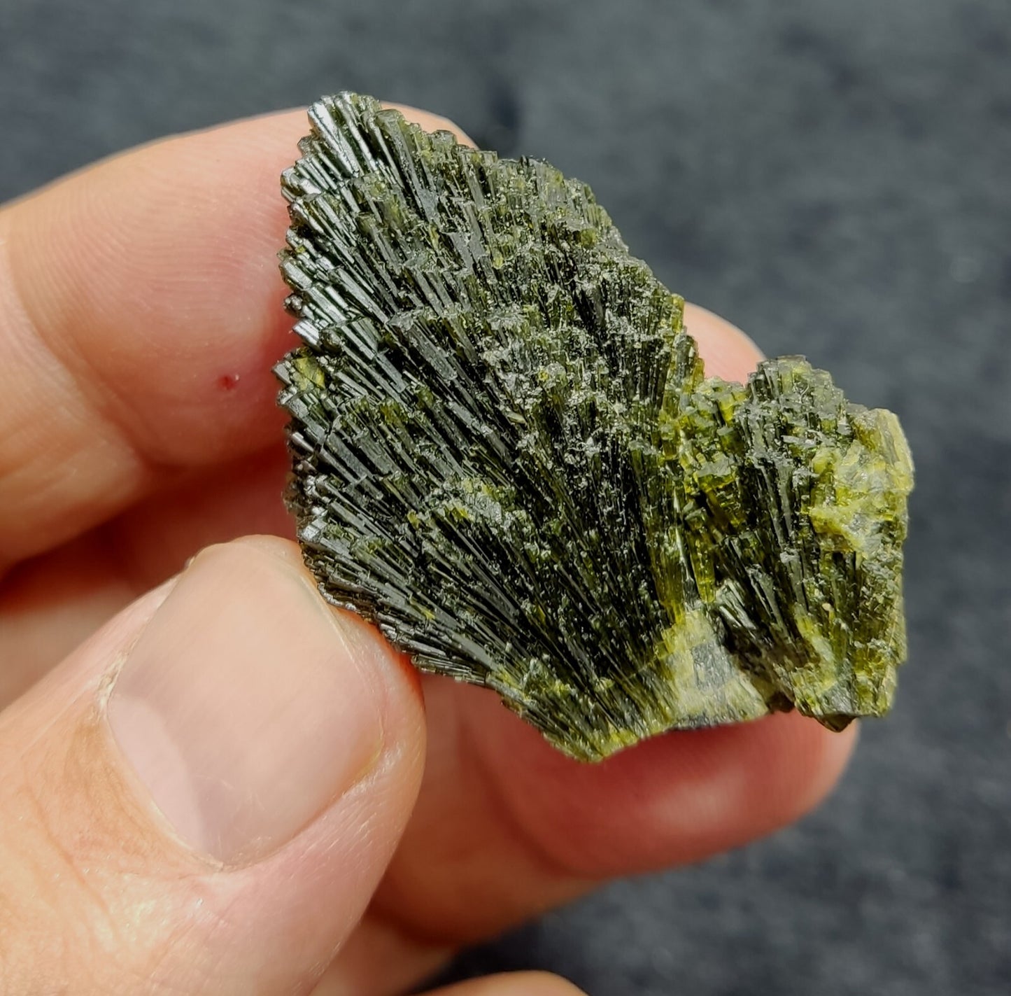 Single natural Epidote Crystal spray formations 20 grams