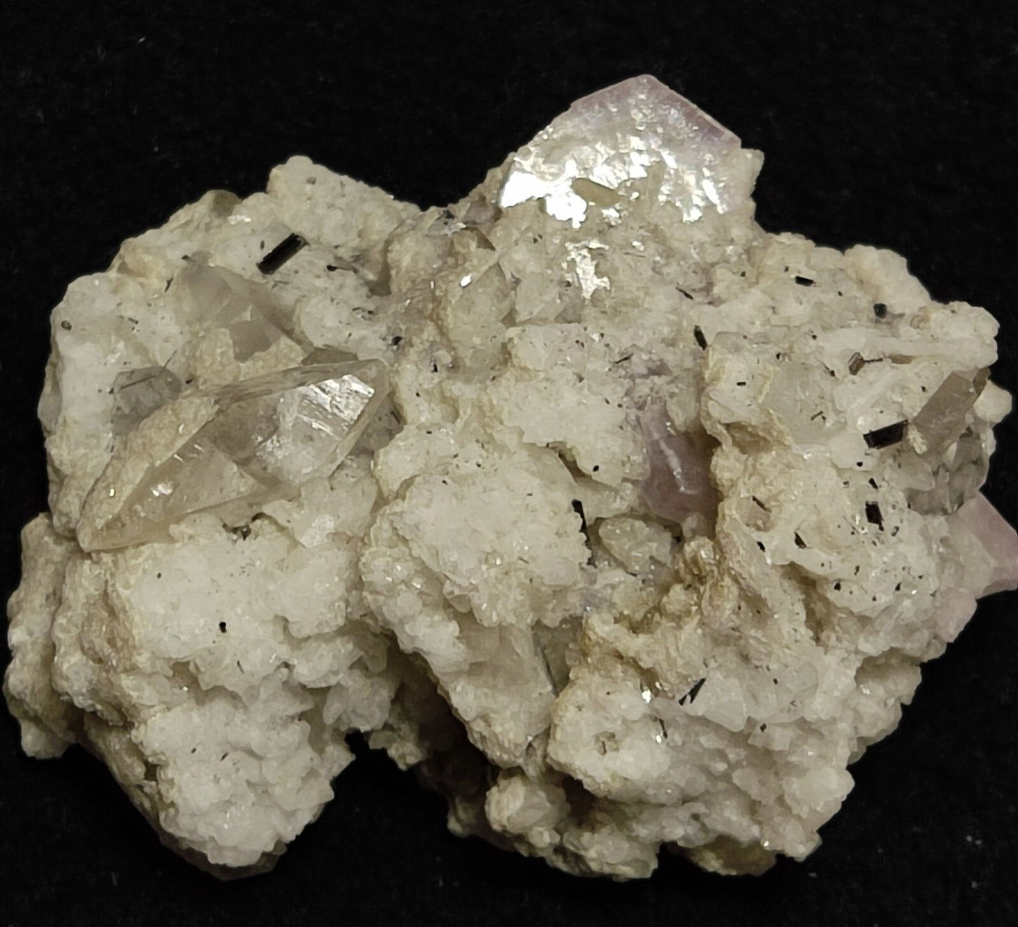 An Aesthetic combo specimen of apatite quartz and albite 69 grams grams