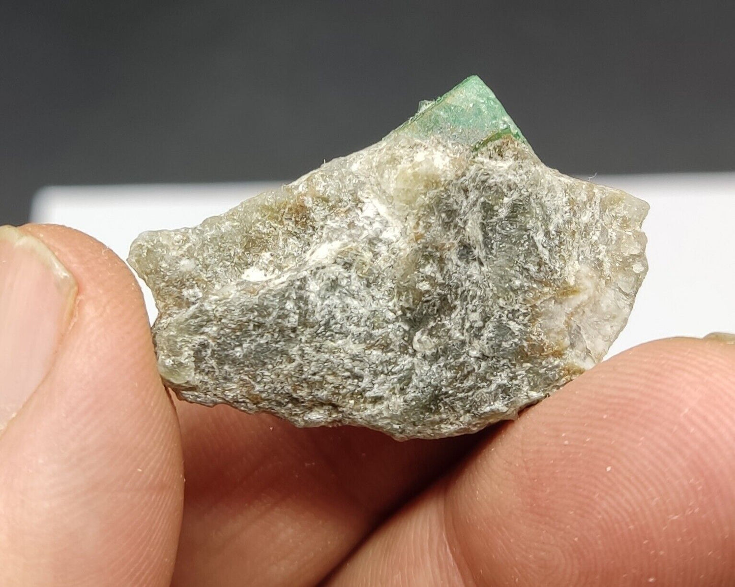 An Aesthetic miniature specimen of emerald in matrix 10 grams