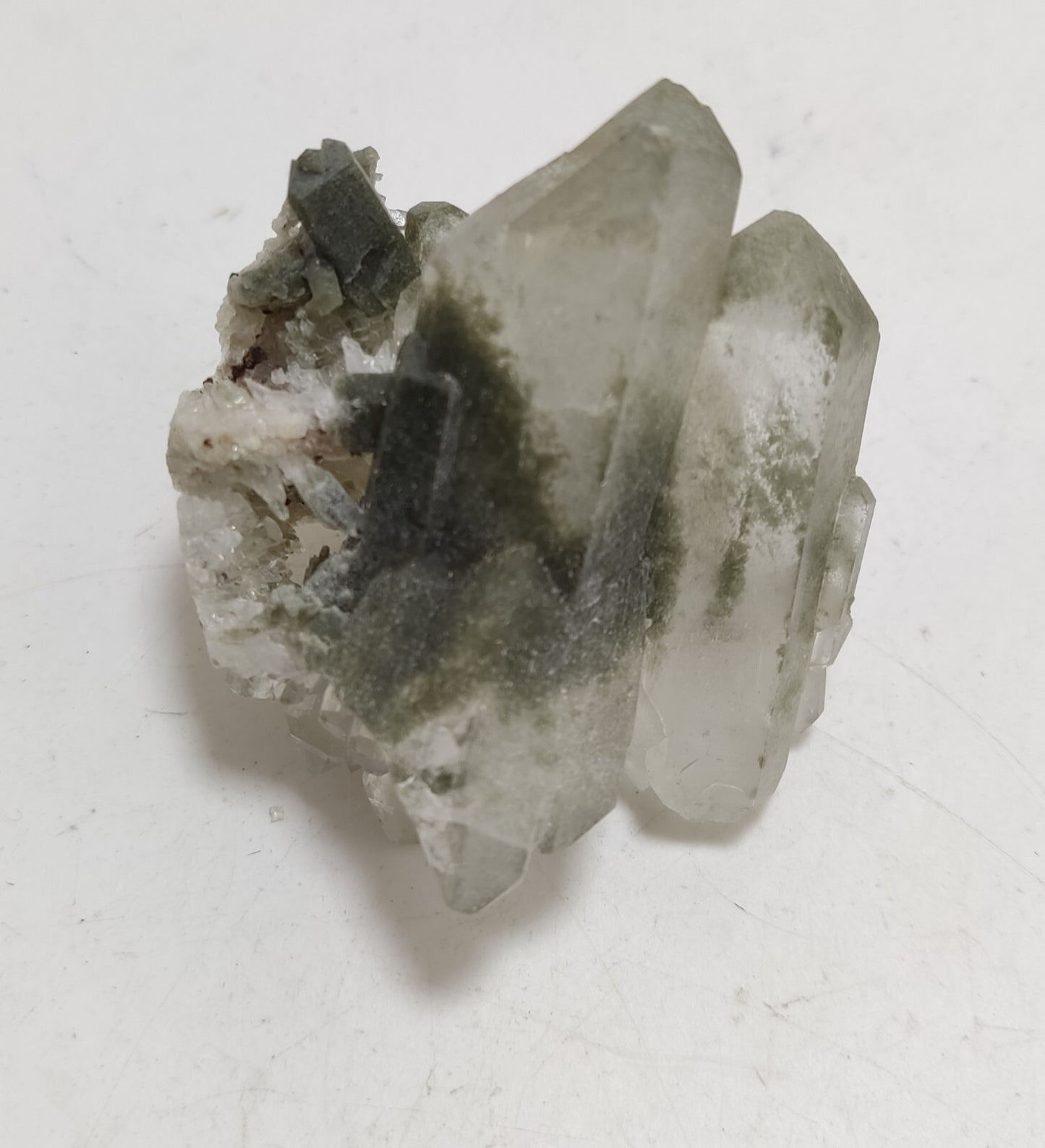 An Aesthetic Natural beautifully terminated Chlorite Quartz specimen 55 grams