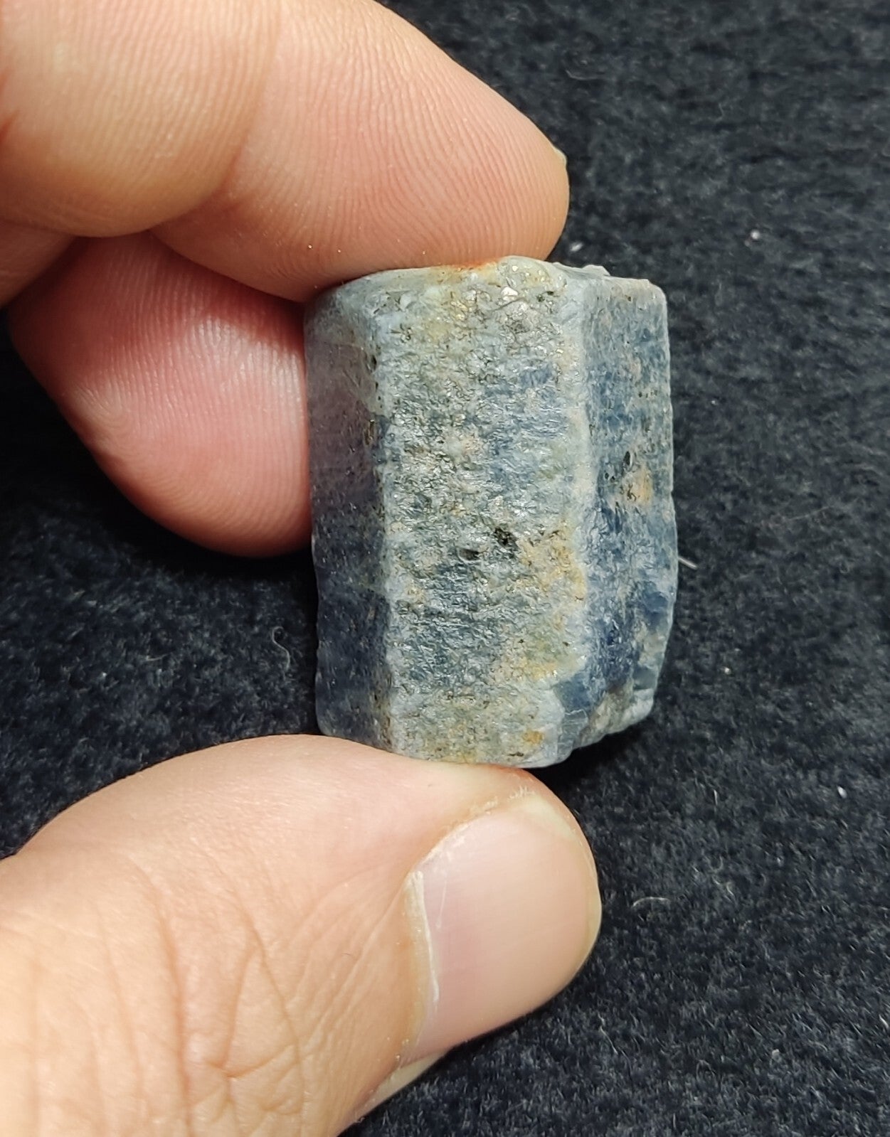 An aesthetic specimen of terminated sapphire crystal 35 grams