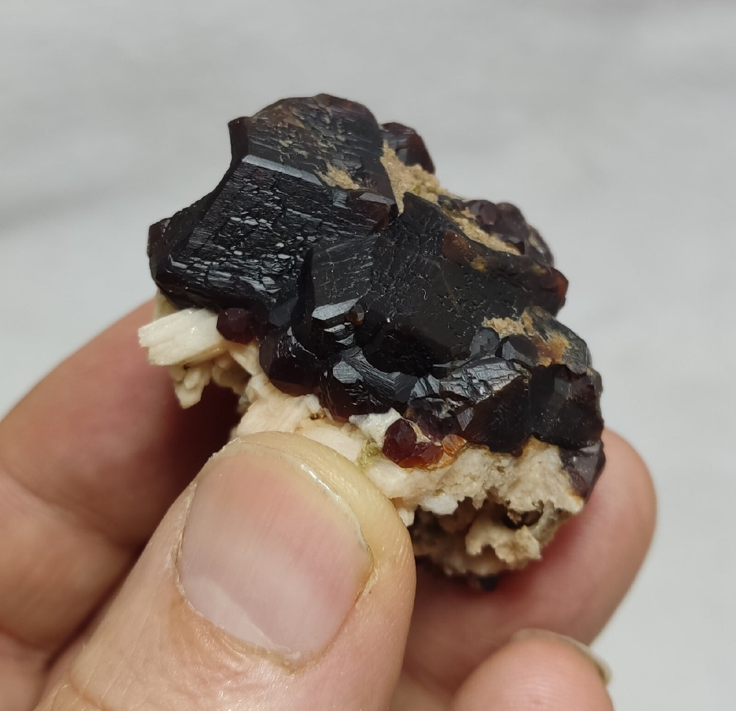 57 grams aesthetic andradite garnet crystal specimen