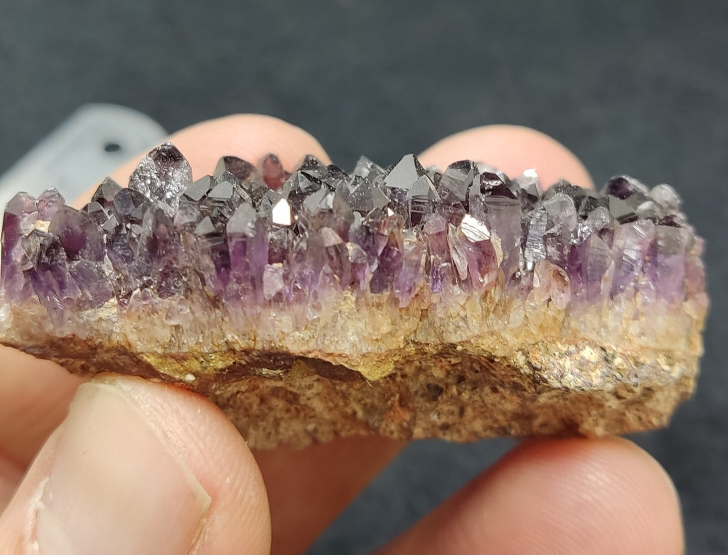 An Aesthetic specimen of druzy amethyst cluster 38 grams