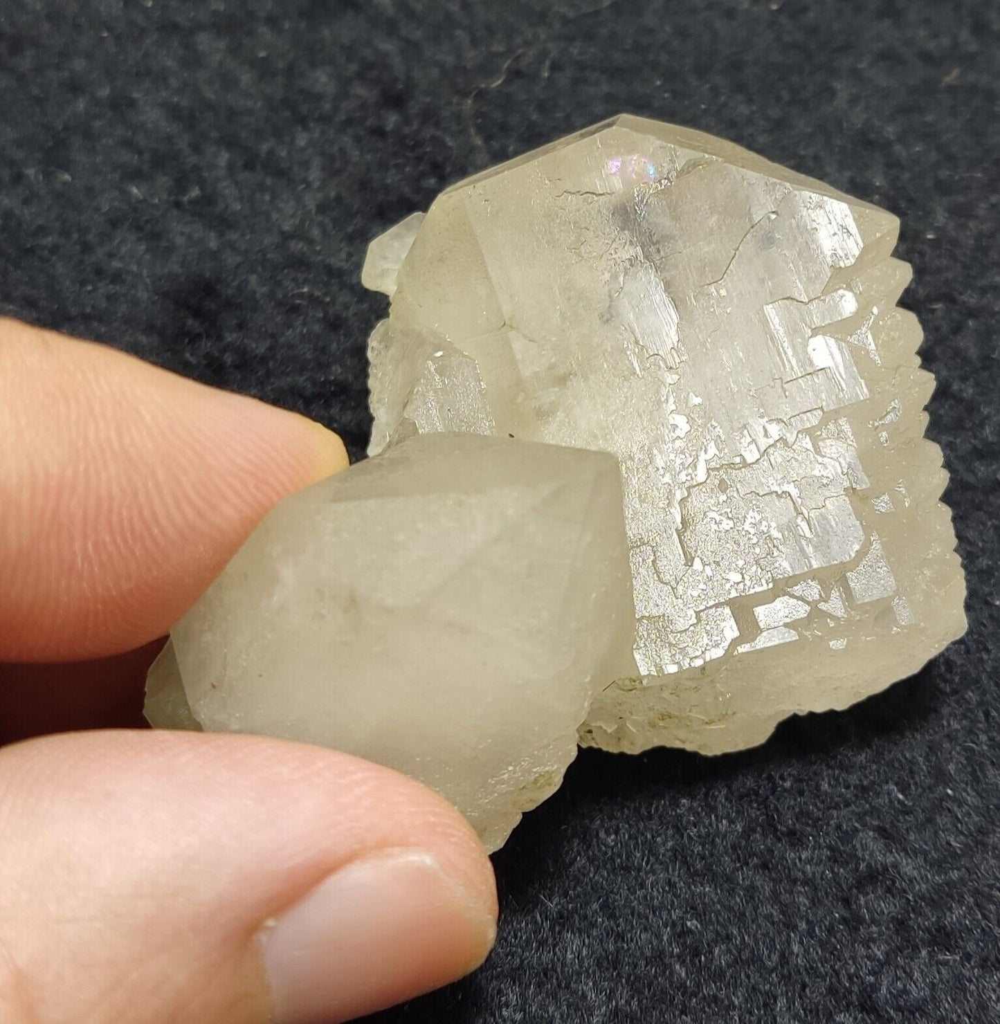 An Aesthetic Natural beautifully terminated gwindel Quartz specimen 47 grams