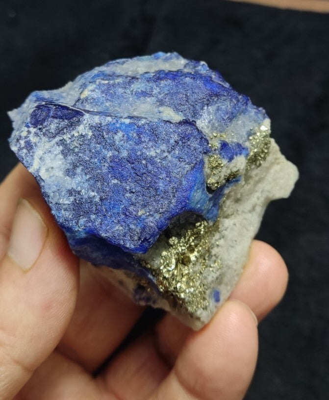 An aesthetic specimen of Lazurite with Pyrite on Matrix  196 grams