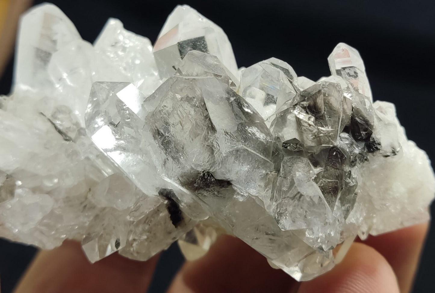A very Aesthetic Natural terminated brookite included Quartz cluster 114 grams