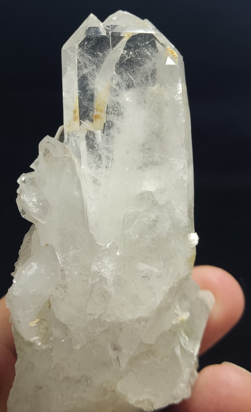 An Aesthetic specimen of chlorite Quartz cluster 167 grams