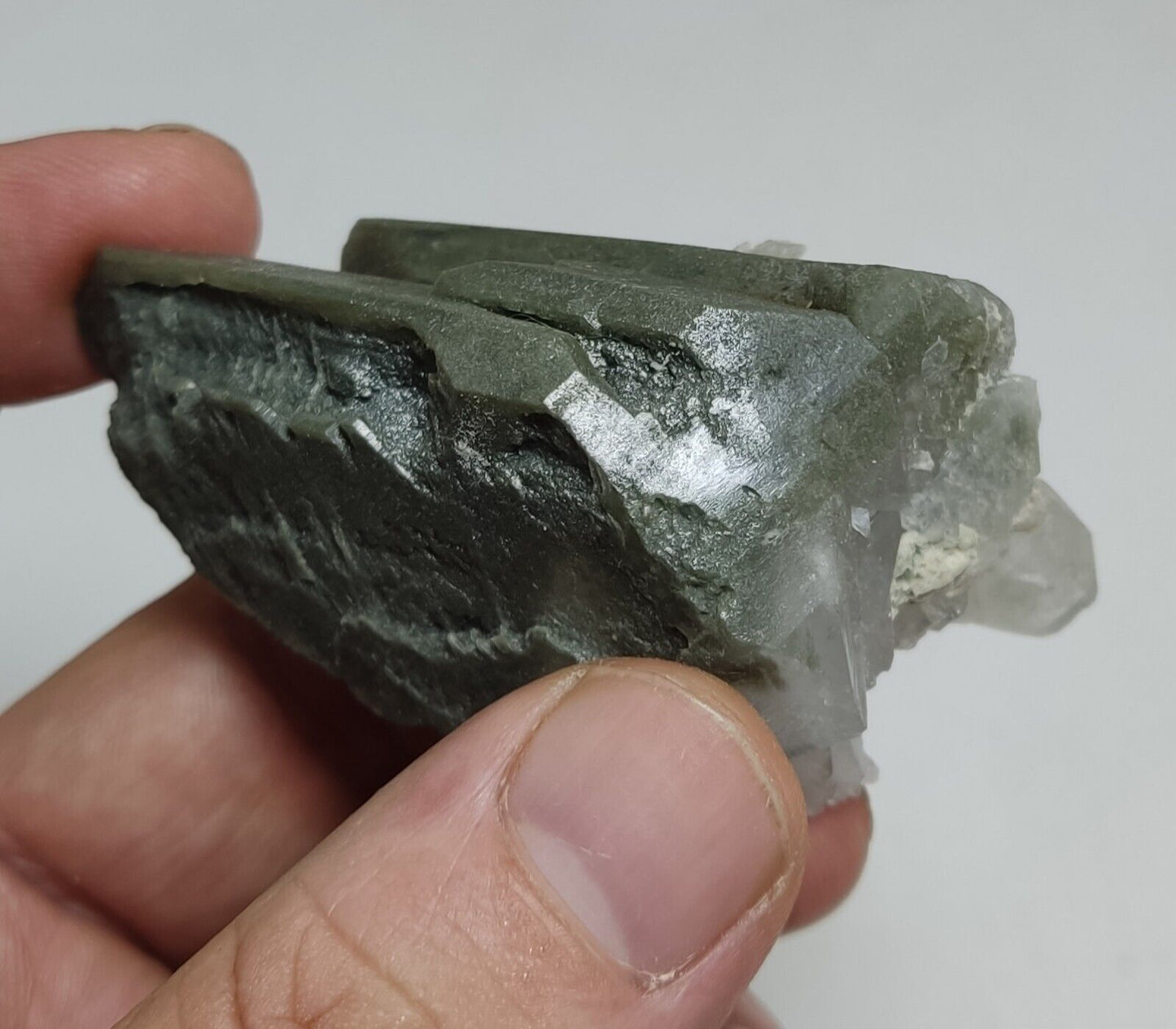 An Aesthetic Natural beautifully terminated Chlorite Quartz specimen 69 grams