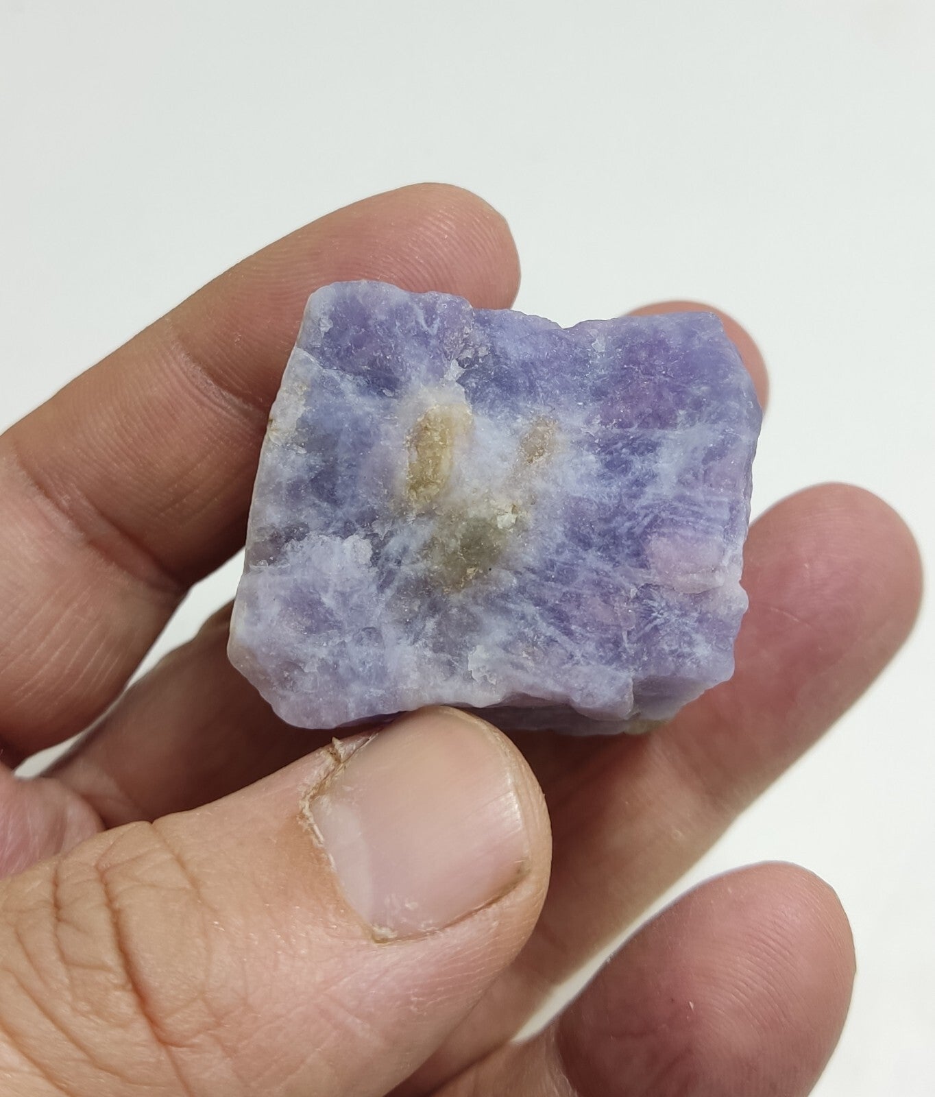 An amazing specimen of hackmanite highly Tenebrescent 47 grams