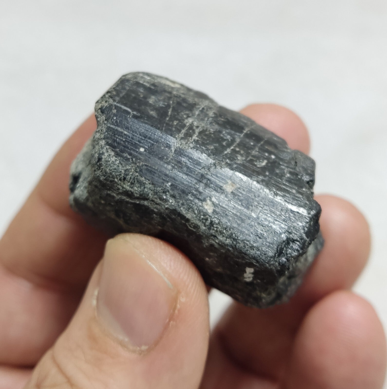 An amazing specimen of terminated black tourmaline 66 grams