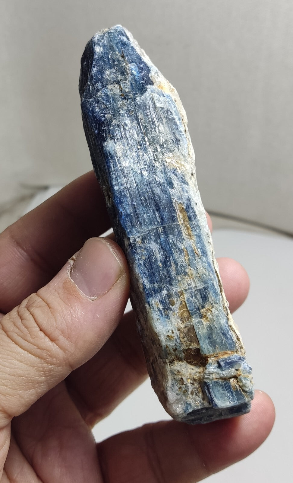 An Aesthetic specimen of blue kyanite crystal 263 grams