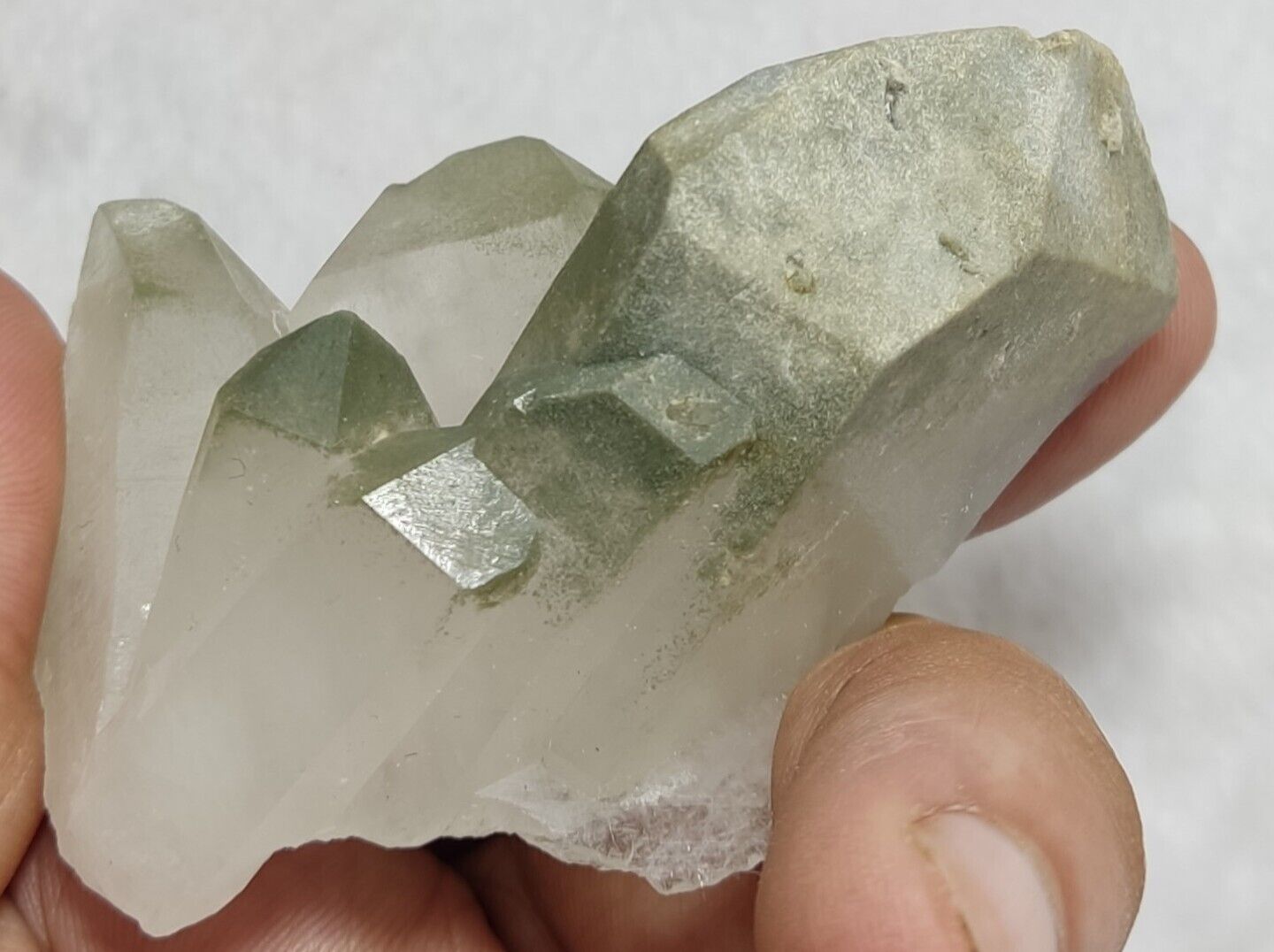 An Aesthetic Natural beautifully terminated Chlorite Quartz specimen 105 grams
