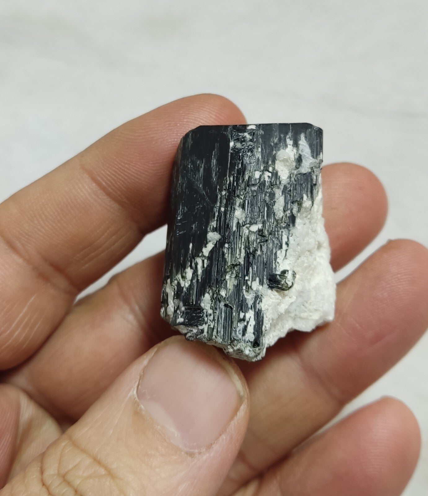 An Aesthetic Natural beautifully terminated tourmaline crystal 40 grams